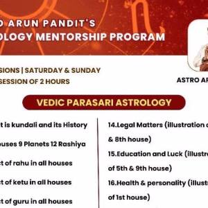 Astro Arun Pandit Astrology Mentorship Program