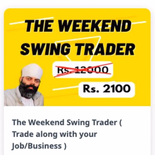 Harneet Kharbanda The Weekend Swing Trader ( Trade along with your Job/Business )