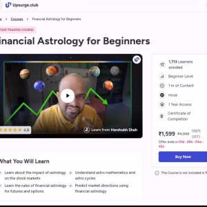 Harshubh Shah Financial Astrology For Beginners Course